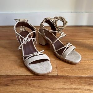 NEW Alohas Sophie Suede Sandals in Sand